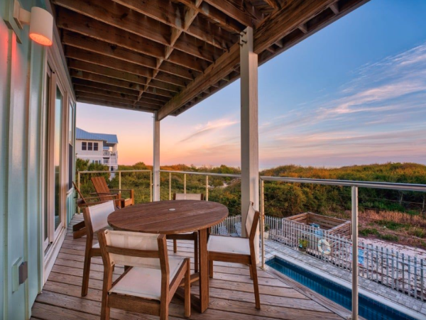 Elegant Beachfront Escape with Private Pool & Gulf Views in St. George Island Hot Tub Beach